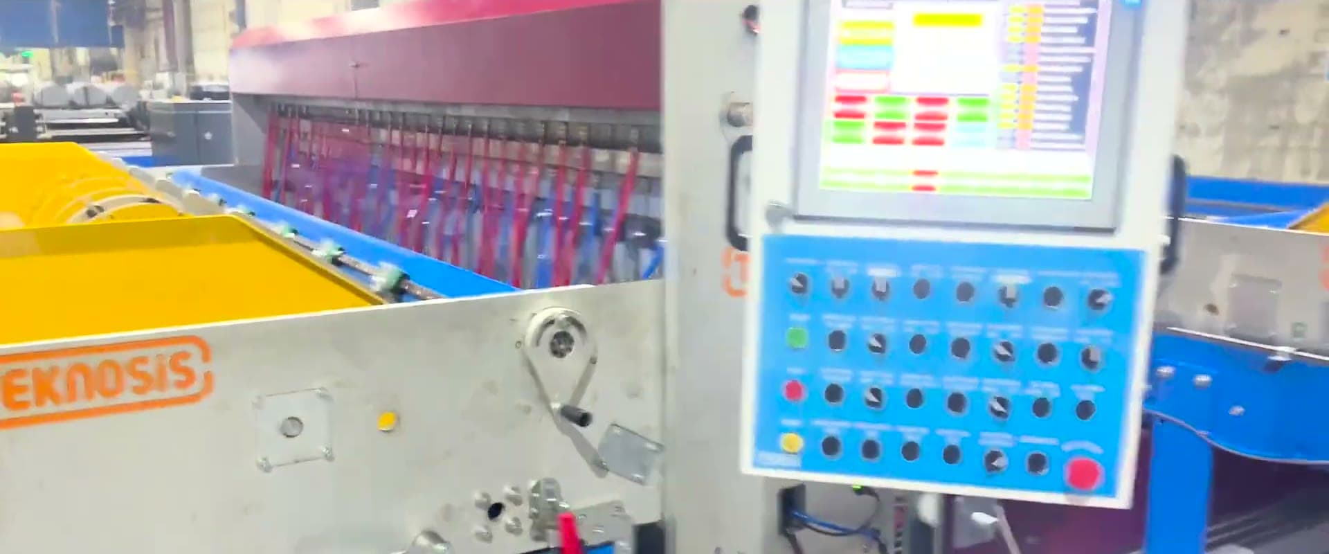 TEKNOSİS welding section and control panel